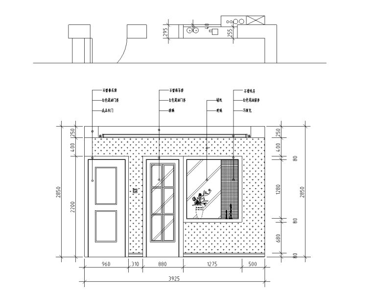 地中海风格2层整体家居装修施工图设计_7