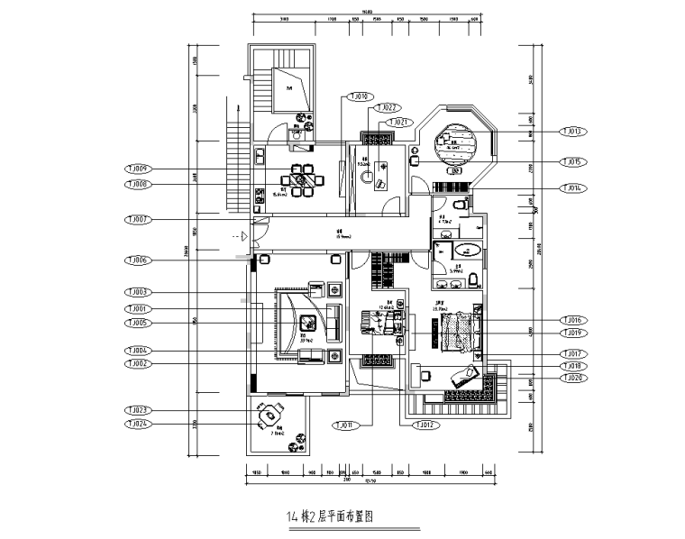 工作房施工图资料下载-田园情怀二层二居住户型样板房施工图设计