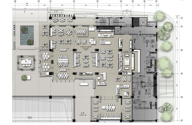 无锡冰谷动画平面资料下载-无锡鲁能万豪酒店平面方案图设计