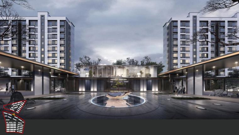 居住区户型设计图资料下载-[湖南]新中式高层+洋房居住区规划设计文本