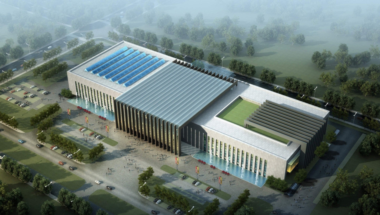 会展中心设计案例效果图-建筑方案-筑龙建筑设计论坛
