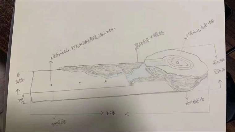 黑山石流水水钵1：1订制_6