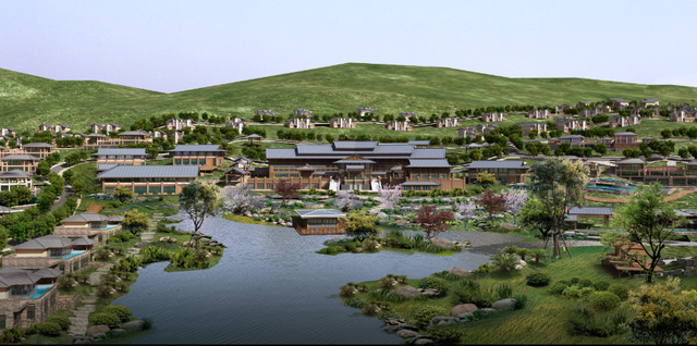 [湖北]现代特色山体温泉度假区规划方案-旅游度假村景观-筑龙园林景观论坛