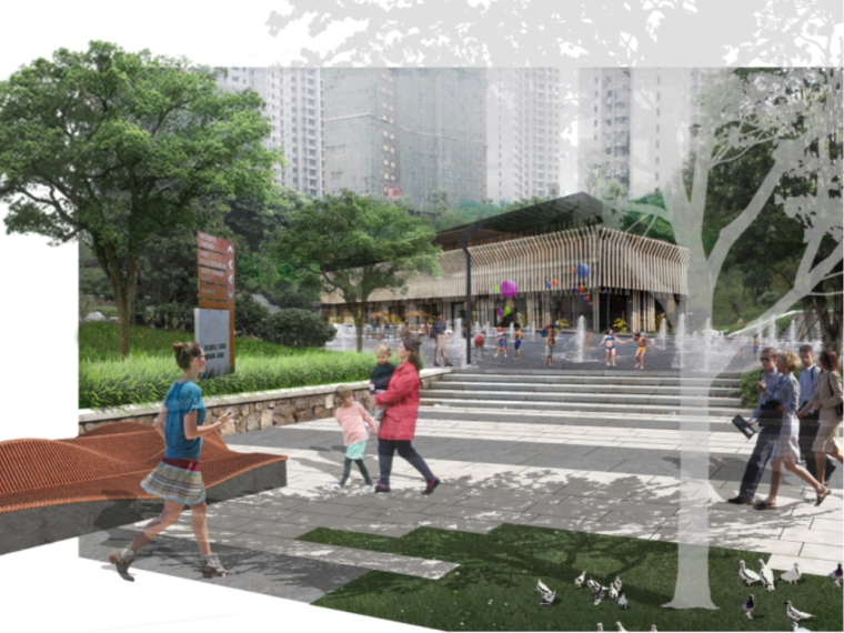 公园改造方案案例资料下载-[湖南]现代艺术文化休闲公园景观改造方案