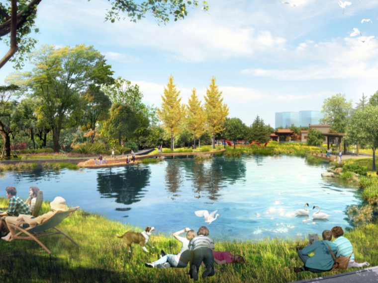 儿童主题公园规划设计资料下载-现代“樱花”主题公园景观方案规划设计