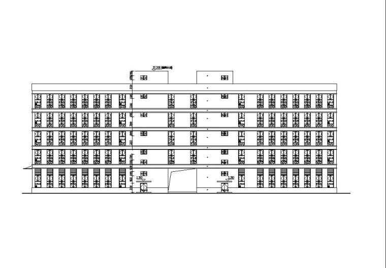 个性建筑CAD施工图纸资料下载-[湖北]五层医疗车间建筑设计施工图纸CAD
