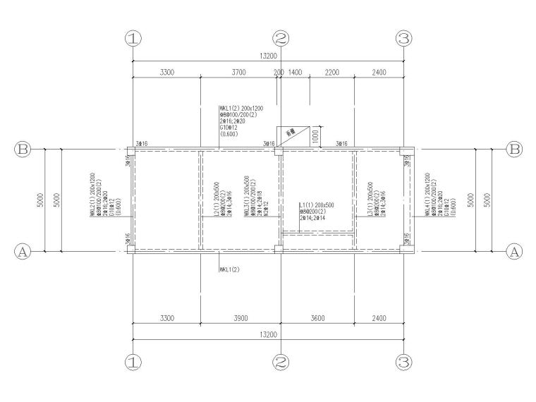 二层门卫su资料下载-混合结构库房门卫室结构施工图2020CAD