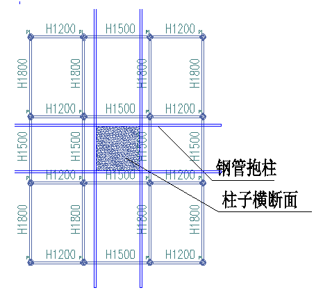 脚手架抱柱大样图图片