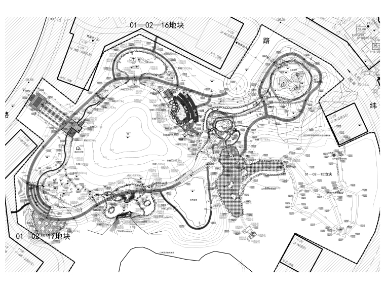 特大拱桥施工图资料下载-[贵州]某特大公园景观施工图纸