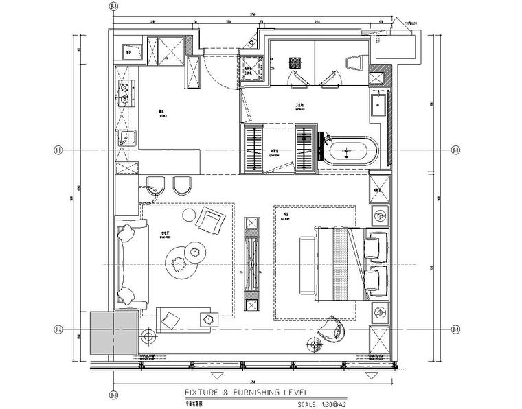 塔楼cad图资料下载-[重庆]塔楼户型公寓样板间施工图+官方摄影