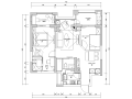 北欧-两室两厅91㎡住宅装修施工图设计