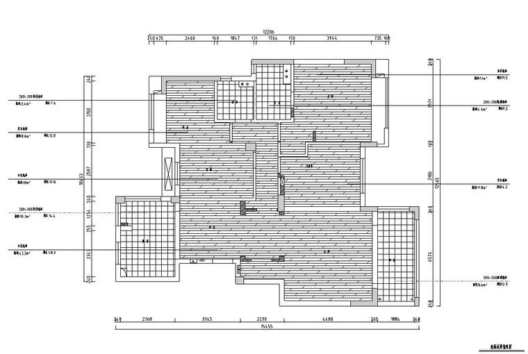 四室住宅空间资料下载-145㎡四室两厅住宅装修施工图设计