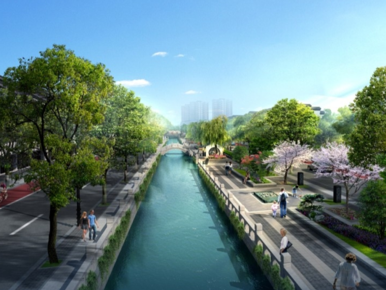 中心大道商业景观设计资料下载-[江苏]新苏式景观大道景观设计方案