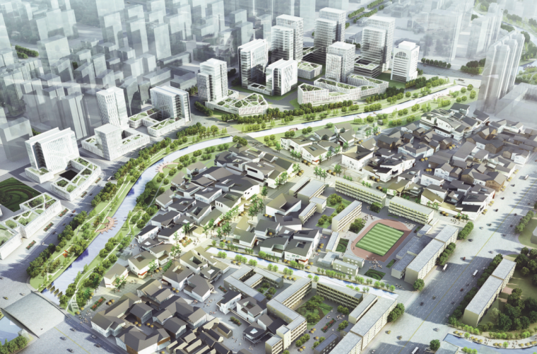 40平方复层公寓资料下载-[河南]40平方公里重点地段城市规划设计2020