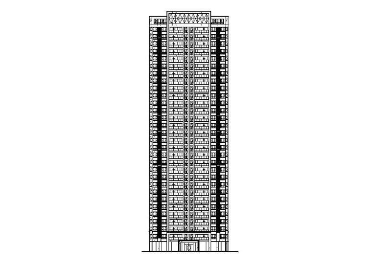 高层住宅CAD剖面资料下载-[贵州]高层住宅CAD施工图纸2020