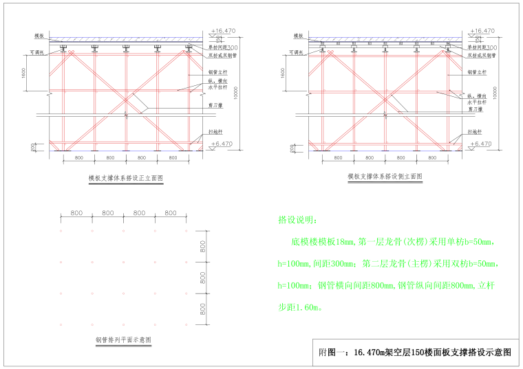 吊篮抹灰施工安全方案资料下载-[广州]变电站综合楼高支模施工安全专项方案