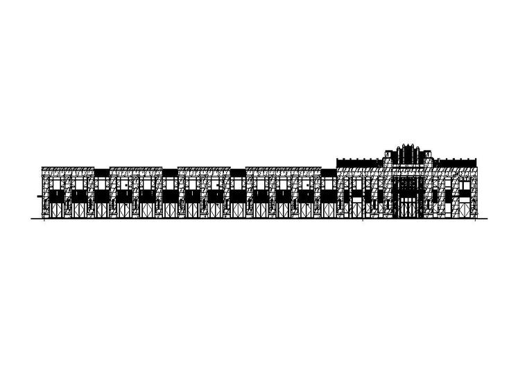 欧式商业建筑CAD资料下载-[江苏]欧式配套商业施工图纸CAD2019