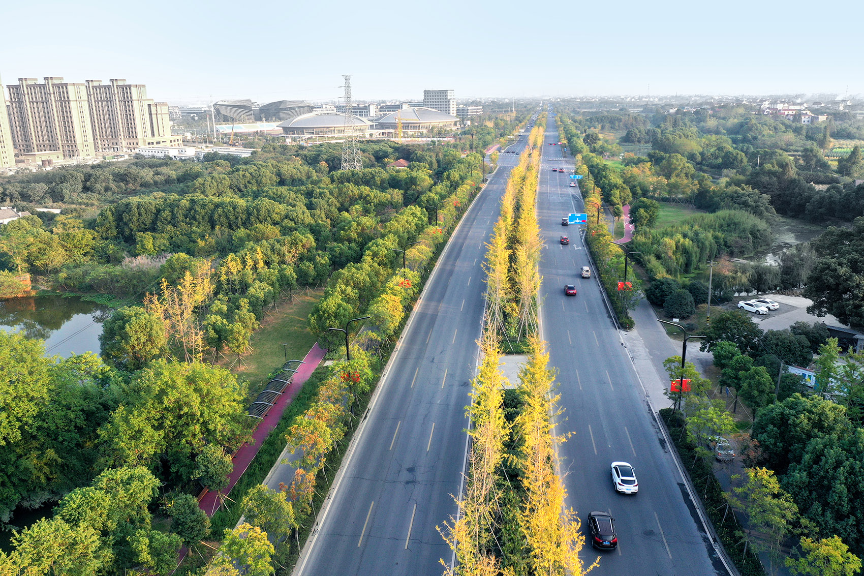 道路景观实景图片