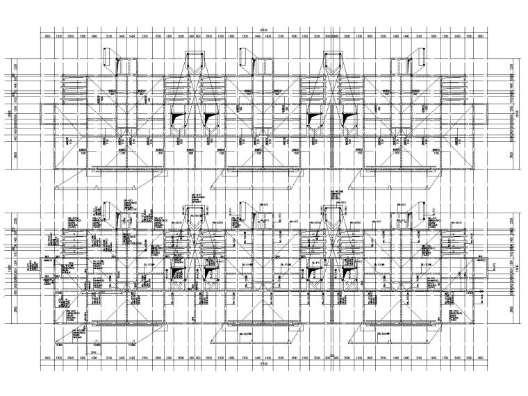 15层剪力墙住宅楼建筑图资料下载-4层异型柱框架剪力墙结构住宅楼结构施工图