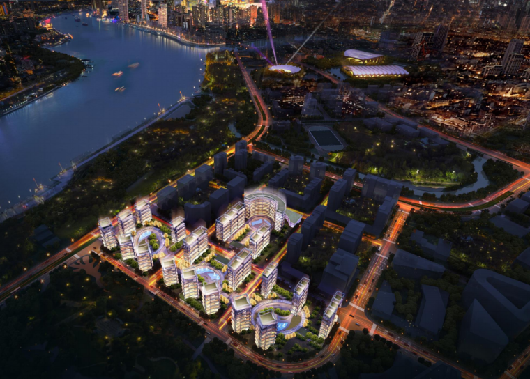 社区中心方案设计资料下载-[上海]江景豪宅+商业+社区中心住宅建筑方案