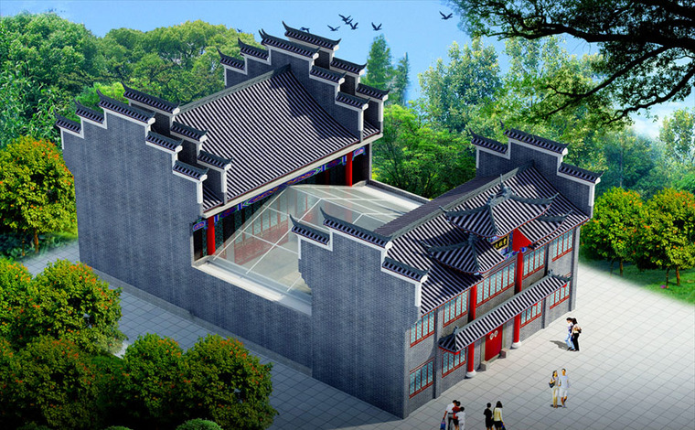[分享]祠堂设计案例效果图