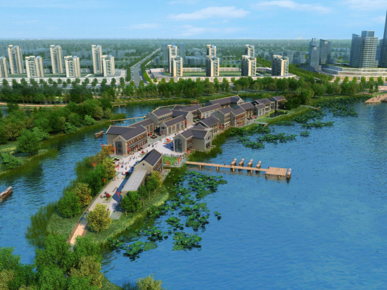 复合体规划设计方案资料下载-[江苏]城市复合体验式森林湿地公园方案设计