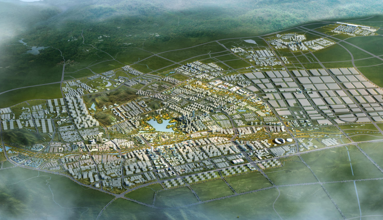 中心城区规划模型资料下载-[浙江]山水田园-中心城区总体城市规划设计