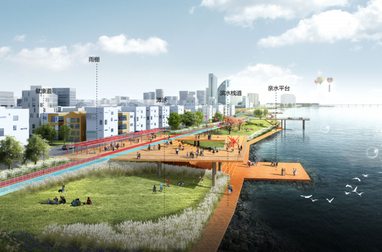 2020城市景观大道设计资料下载-[广东]活力水廊沿岸城市设计及景观深化2020