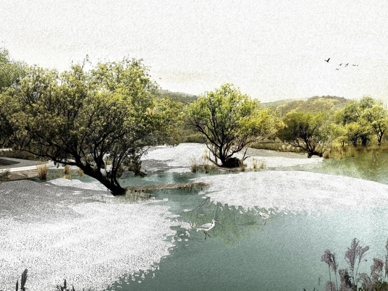 湿地生态公园景观施工图资料下载-[无锡]滨水湿地生态观赏公园景观规划设计