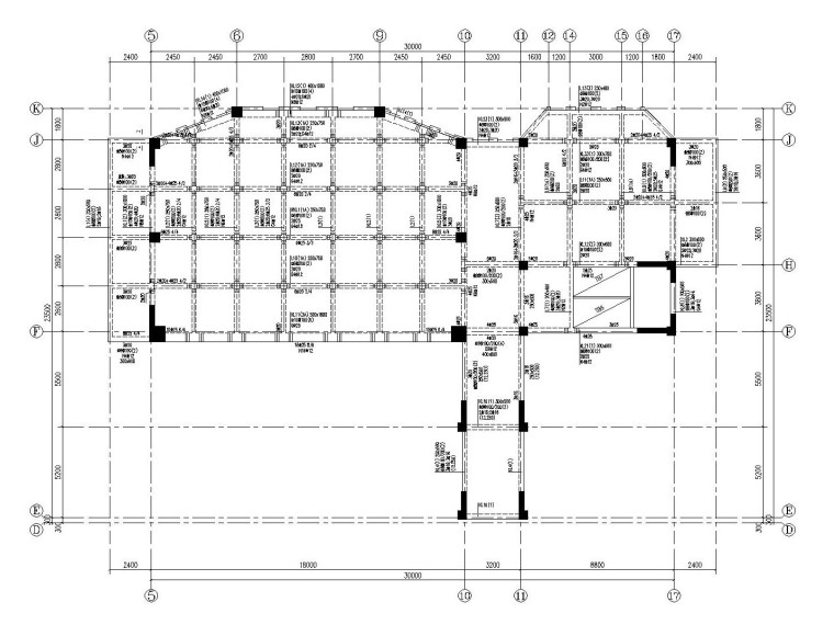 实验楼钢筋资料下载-5层框架+框剪结构实验楼结构施工图2019