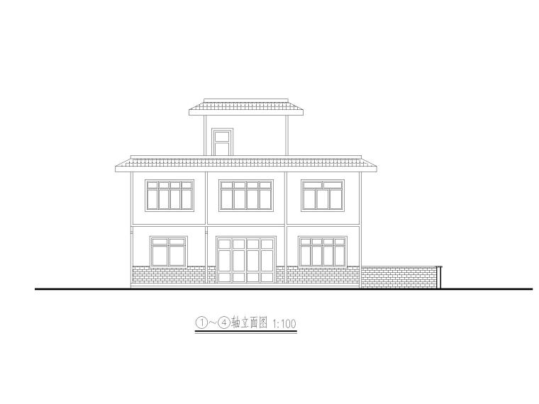 农村规划cad图纸资料下载-[贵州]三层农村住宅设计CAD施工图纸2019