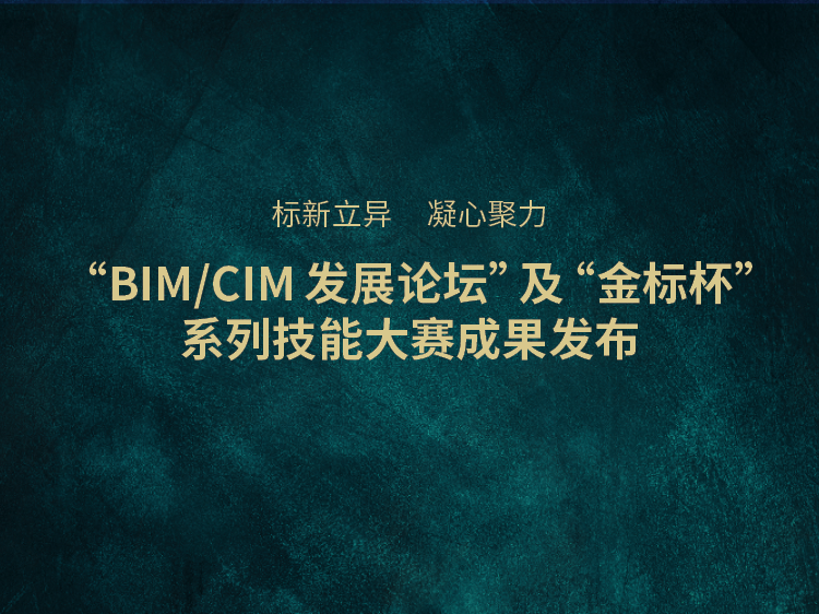 农维项目技术方案资料下载-中国建造时代之镜 BIM/CIM发展论坛