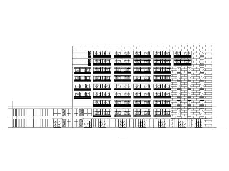 高层办公建筑布置图资料下载-[成都]高层办公建筑设计施工图CAD