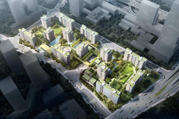 重庆建筑方案设计资料下载-[重庆]现代生态小高层洋房豪宅建筑方案设计
