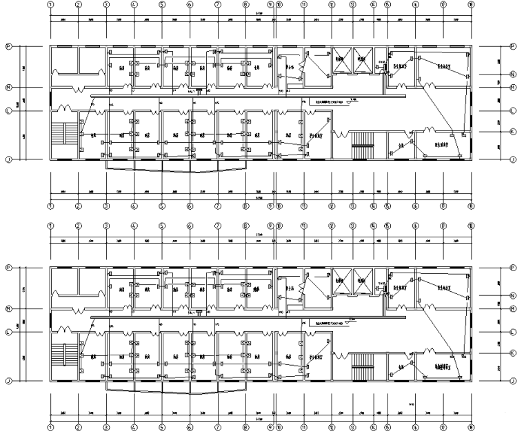 藏族吊脚楼施工图资料下载-病房楼电气施工图