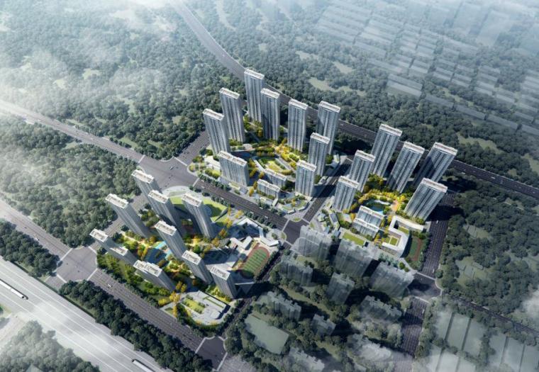 居住区规划设计文本案例资料下载-[武汉]现代高层居住区规划设计文本PDF