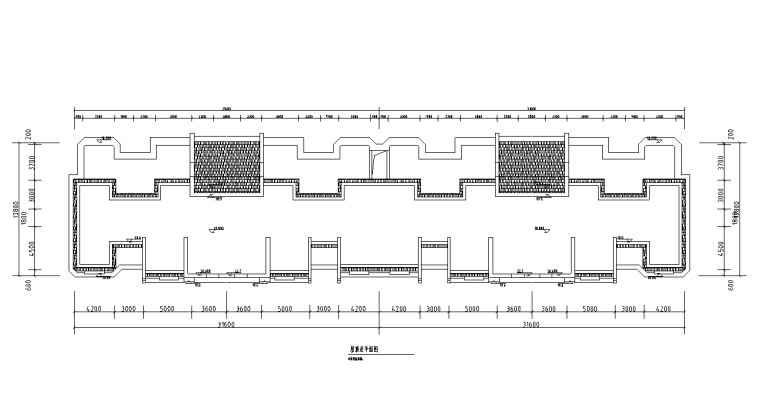 200平米侧厅大平层设计资料下载-1梯2户大平层户型图设计
