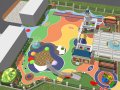 幼儿园场地景观su模型设计