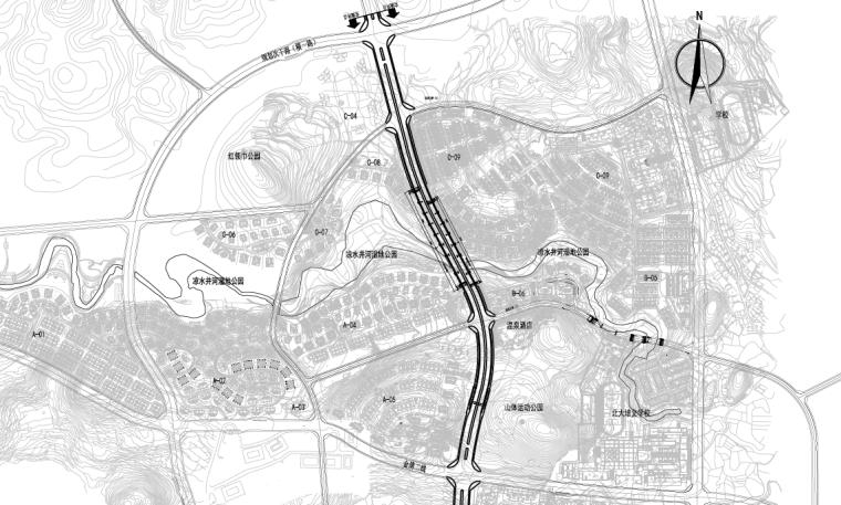 双向六车道路面装饰工程资料下载-[贵阳]双向六车道道路工程施工图设计2020