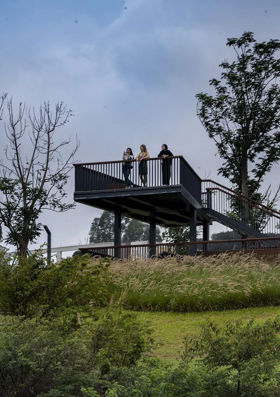 ▼山顶观景台可远眺整个公园  奥雅设计