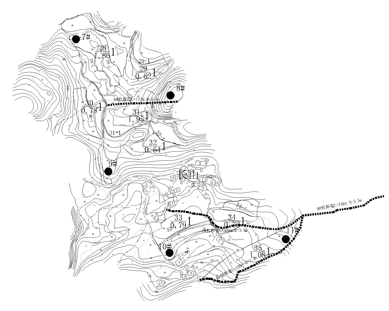 坡耕地平面图图片