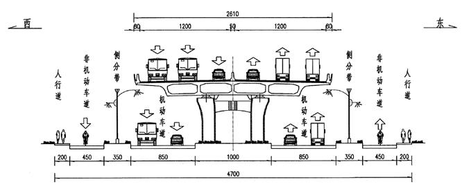 高架桥平面图图片