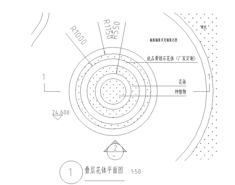 景观节点设计su资料下载-欧式风格叠级花钵详图节点设计