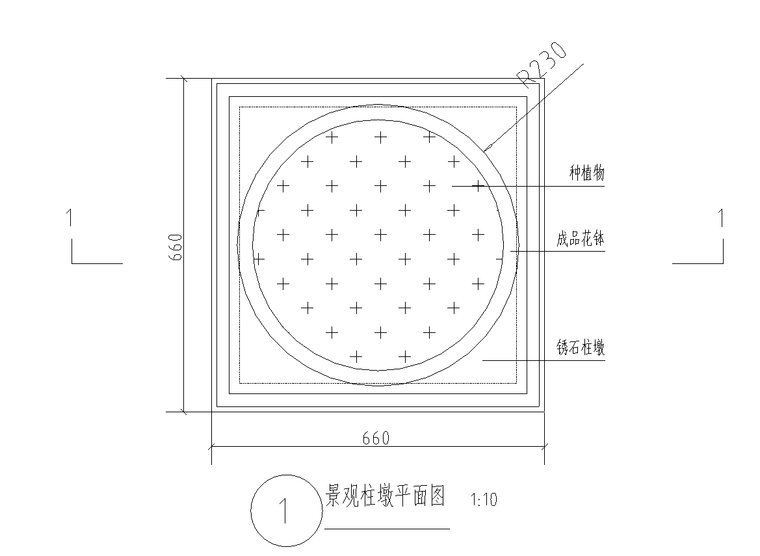花钵详图设计资料下载-竖状花钵详图设计
