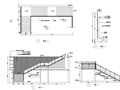住宅商业区下沉广场钢楼梯节点详图设计