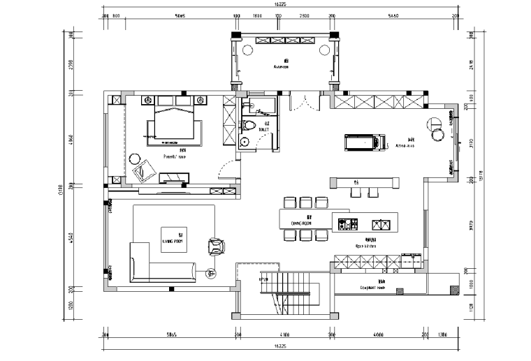 独栋别墅施工图效果图资料下载-[上海]现代风格二层独栋别墅效果图+施工图