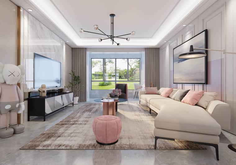 现代风格私宅室内装饰施工图CAD+水电图2020_14