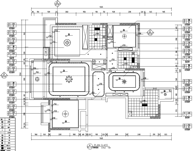 现代风格私宅室内装饰施工图CAD+水电图2020_7