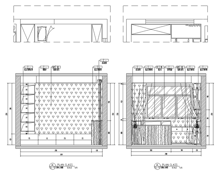现代风格私宅室内装饰施工图CAD+水电图2020_4