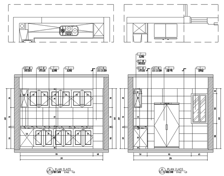 现代风格私宅室内装饰施工图CAD+水电图2020_3